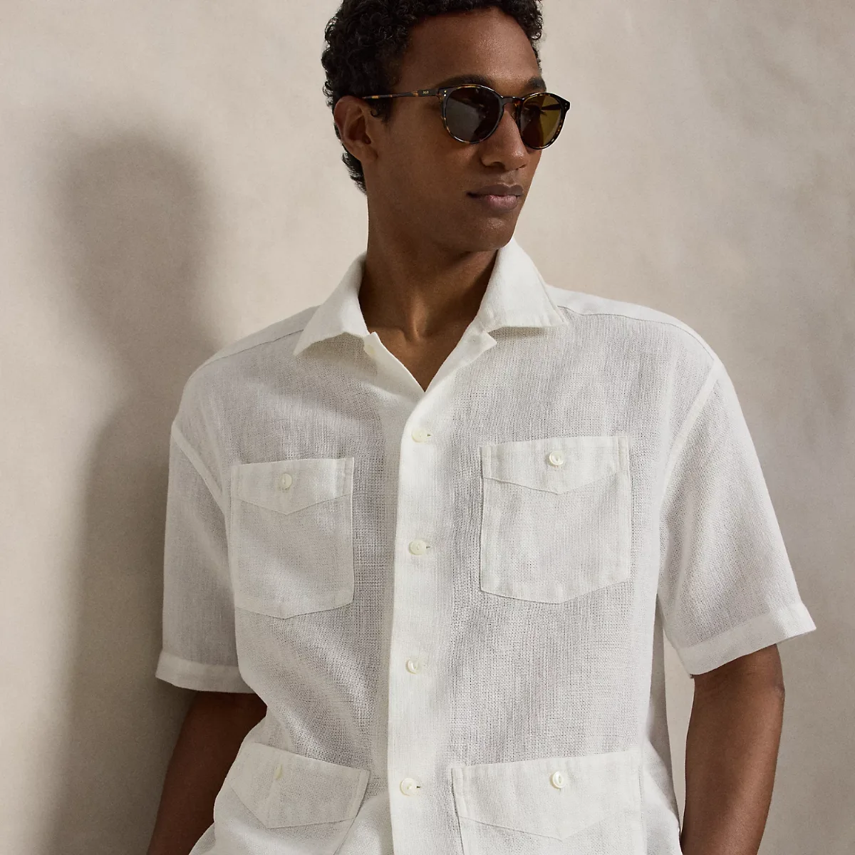 Classic Fit Linen-Cotton Shirt by Ralph Lauren