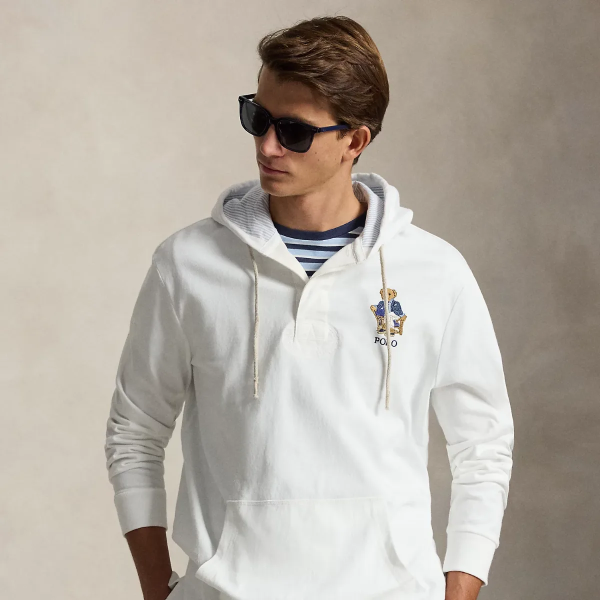 Polo Bear Hooded Rugby by Ralph Lauren