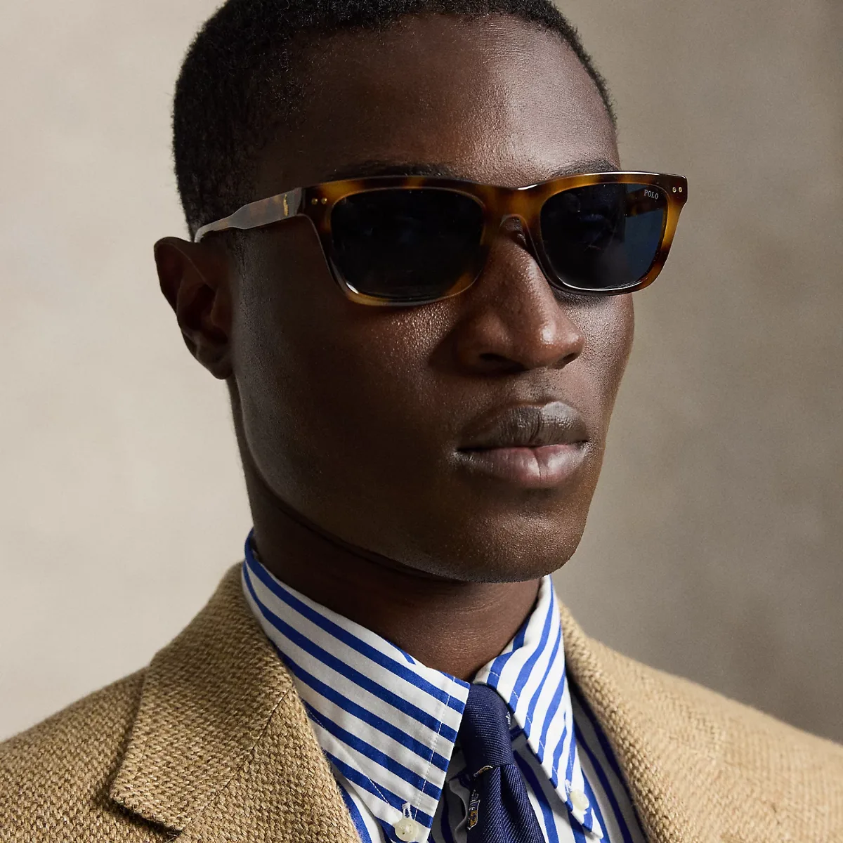 Rugby-Stripe Sunglasses by Ralph Lauren