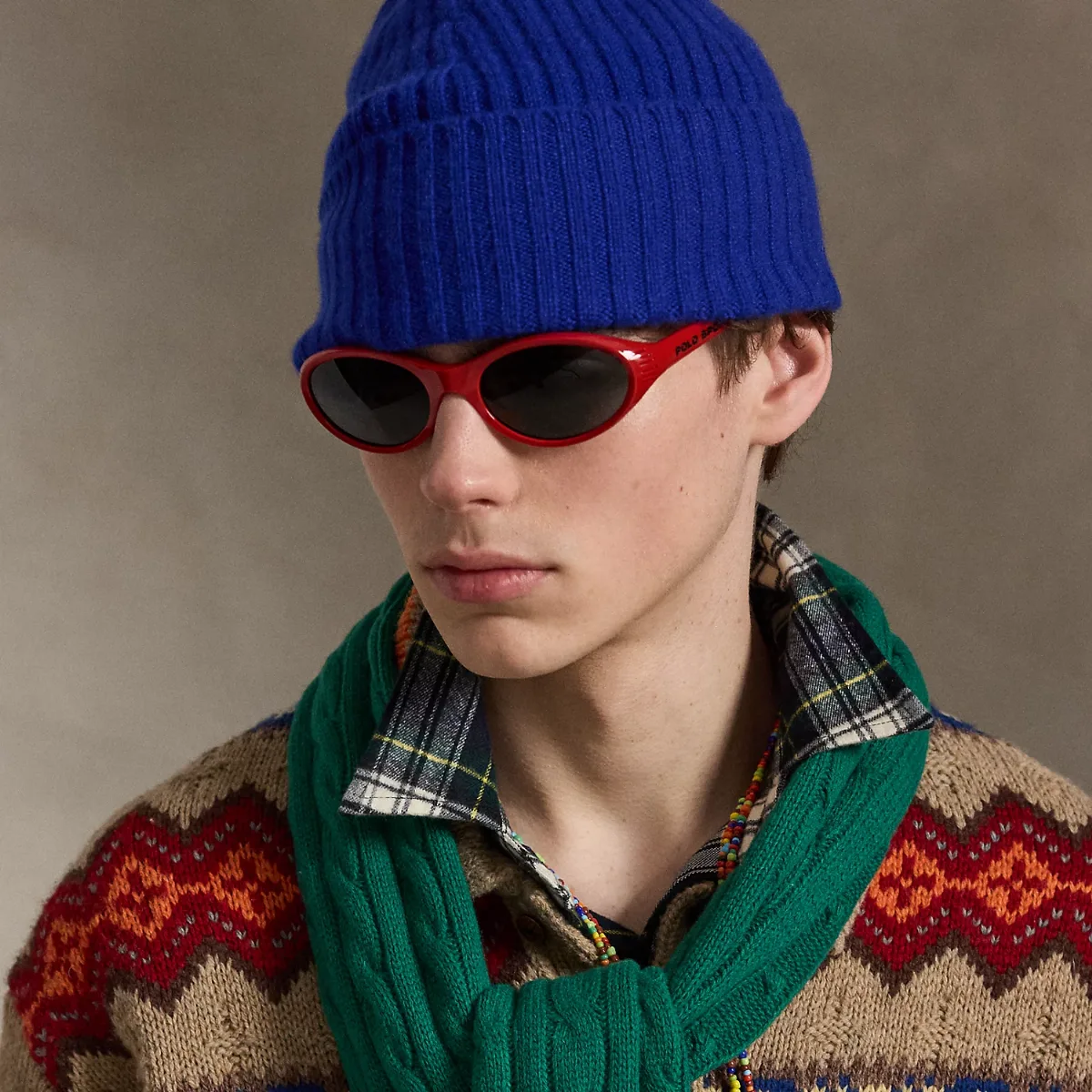 Rib-Knit Cashmere Beanie