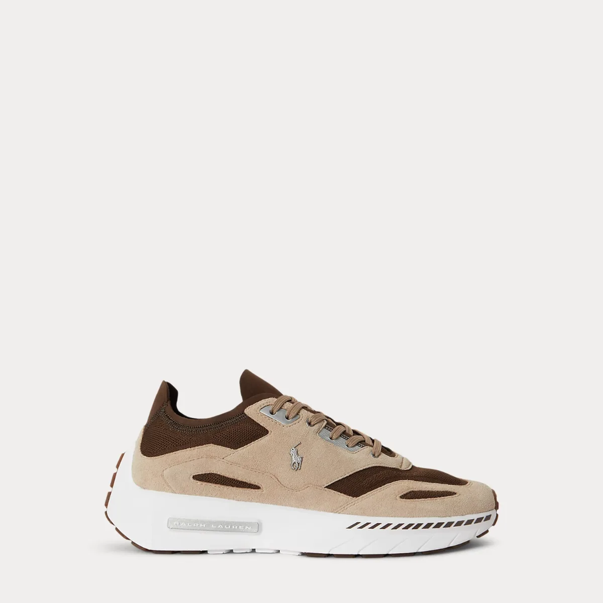 Boerum Suede-Paneled Knit Sneaker by Ralph Lauren