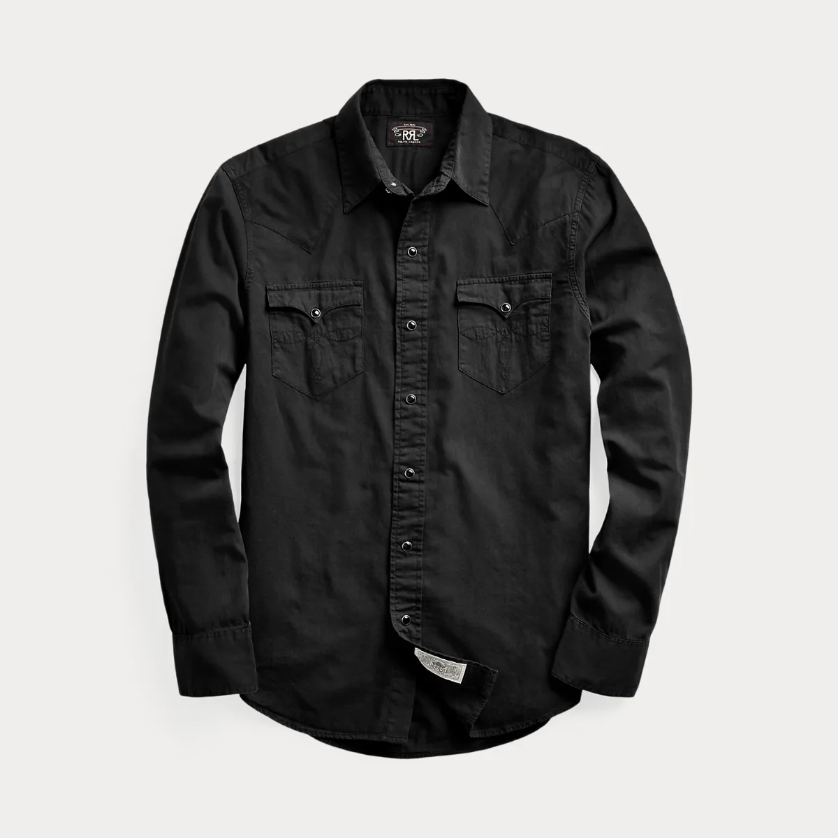 Slim Fit Twill Western Shirt