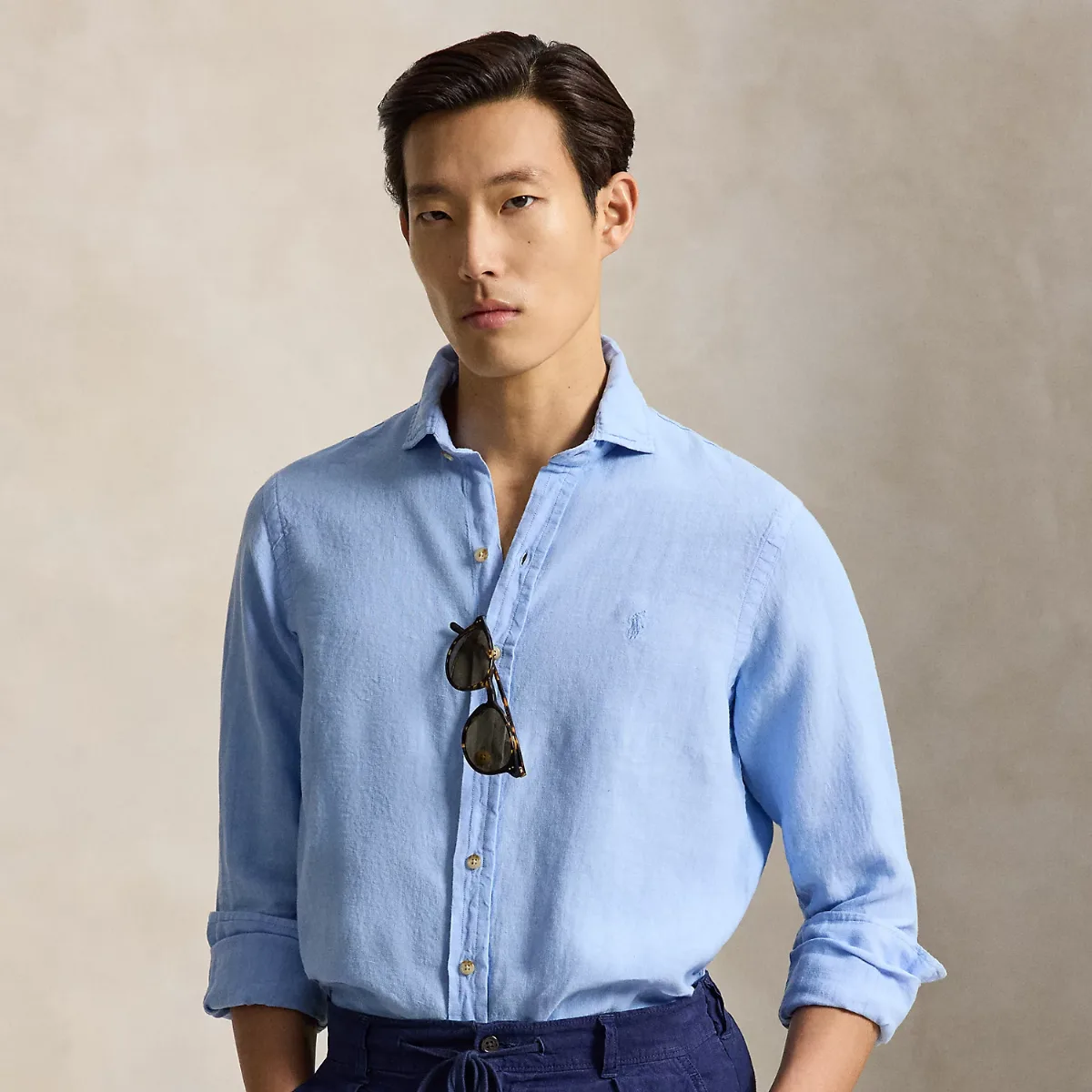 Classic Fit Linen Shirt by Ralph Lauren