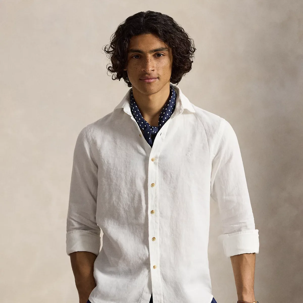 Classic Fit Linen Shirt by Ralph Lauren
