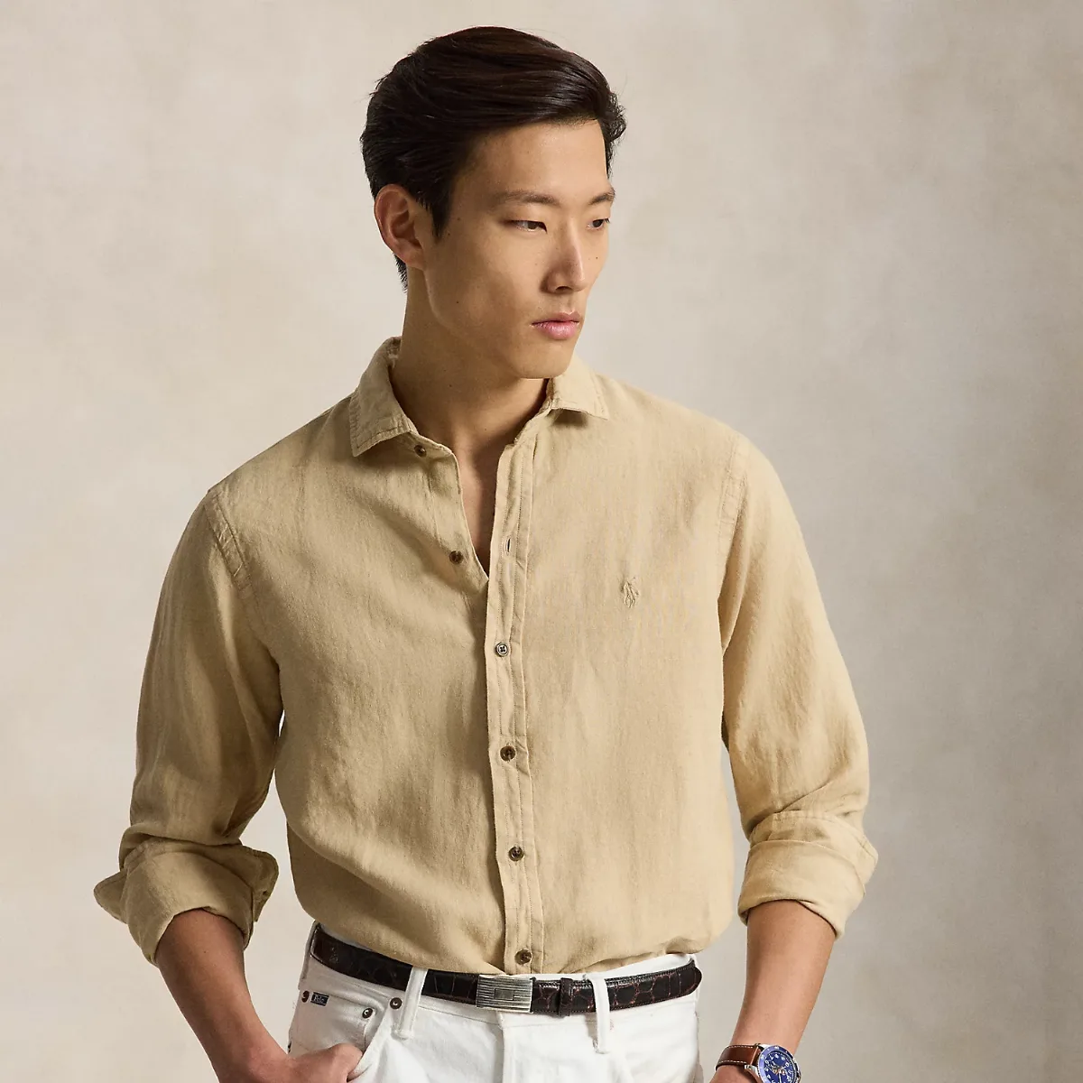 Classic Fit Linen Shirt by Ralph Lauren