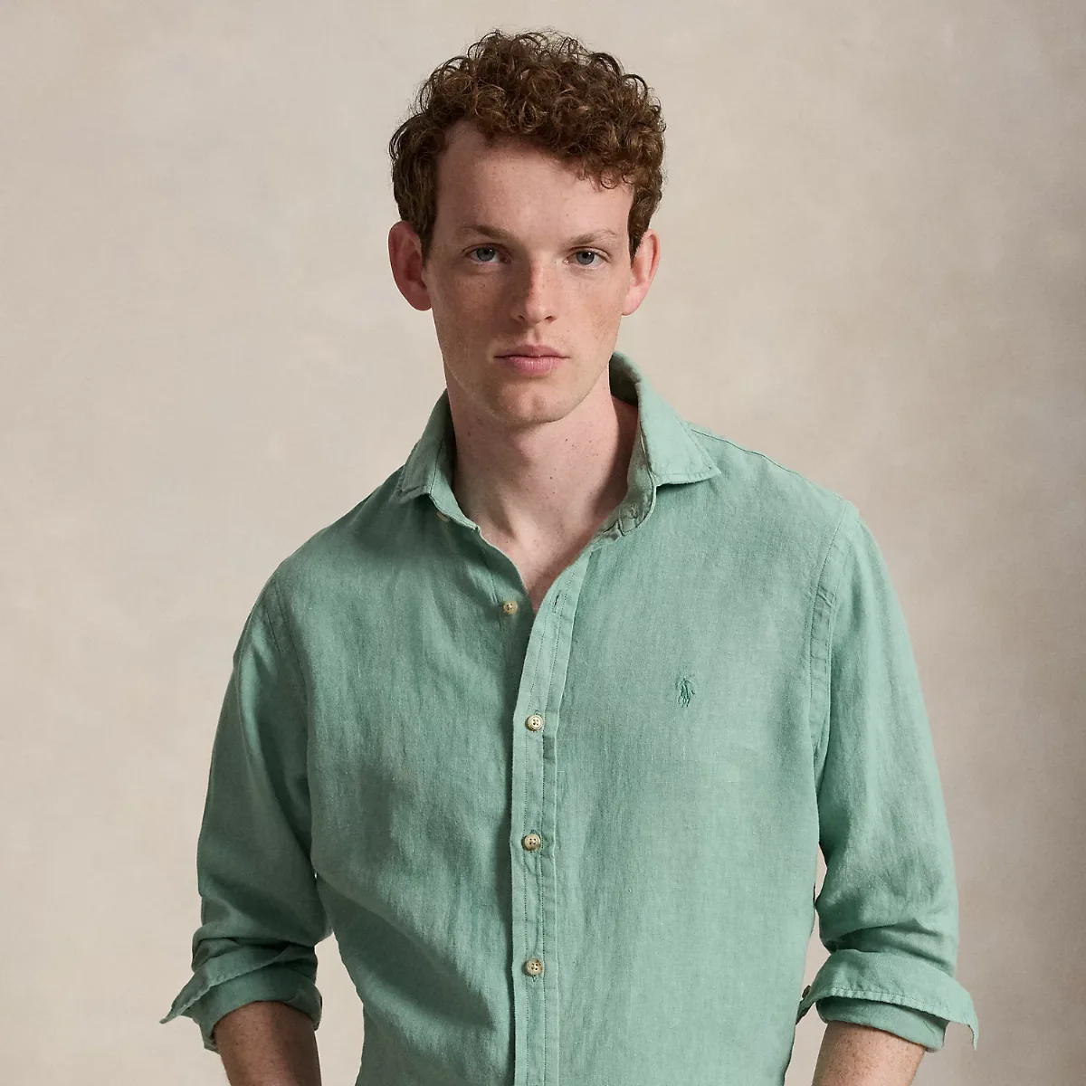 Classic Fit Linen Shirt by Ralph Lauren