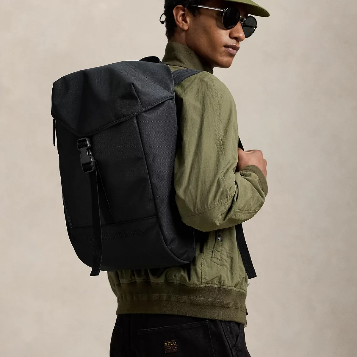Tonal Logo Backpack by Ralph Lauren