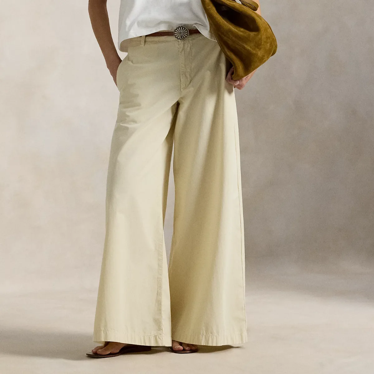 Cotton Relaxed Wide-Leg Pant by Ralph Lauren