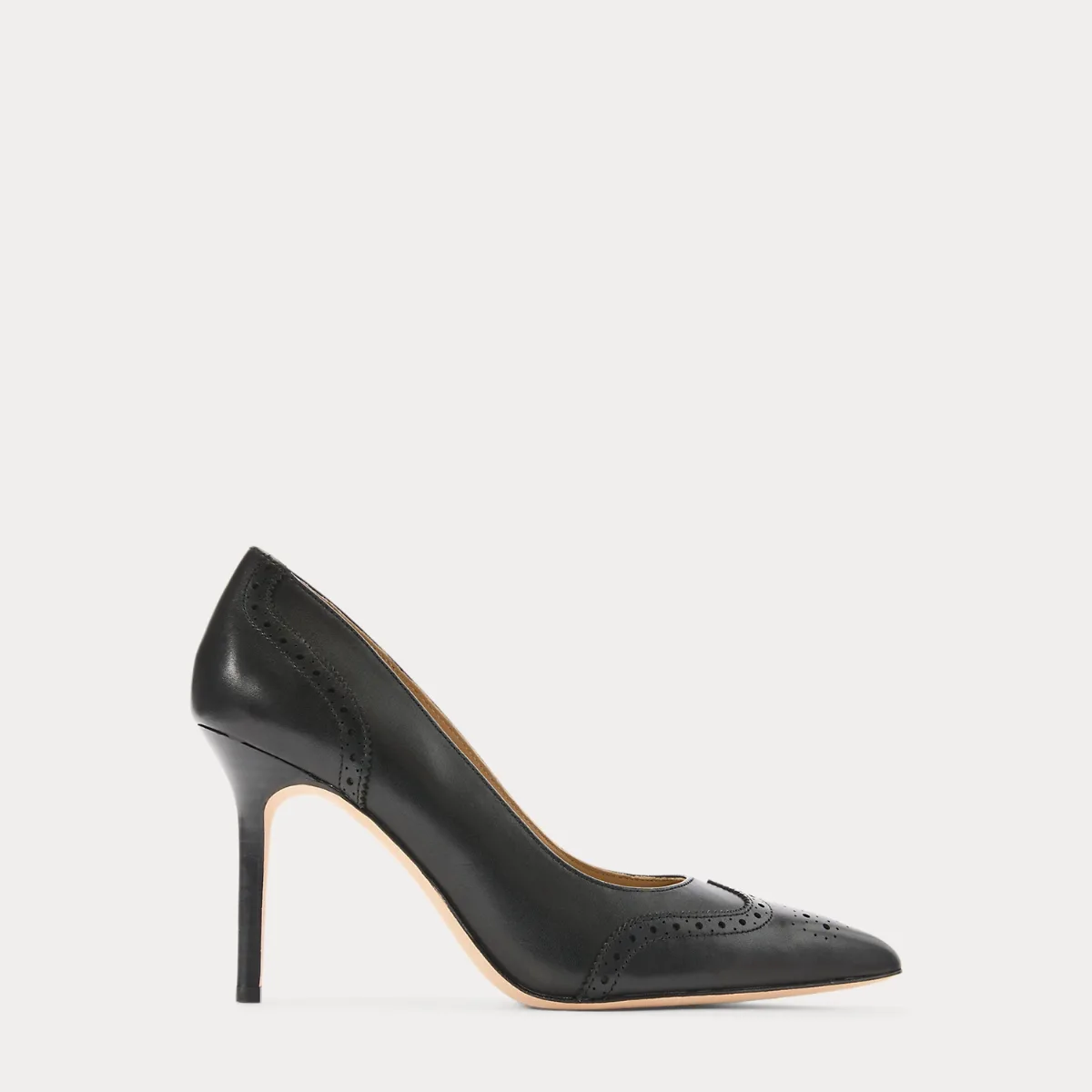 Lynden Burnished Leather Pump by Ralph Lauren
