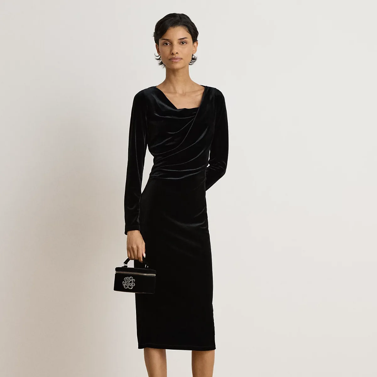 Long-Sleeve Velvet Dress by Ralph Lauren
