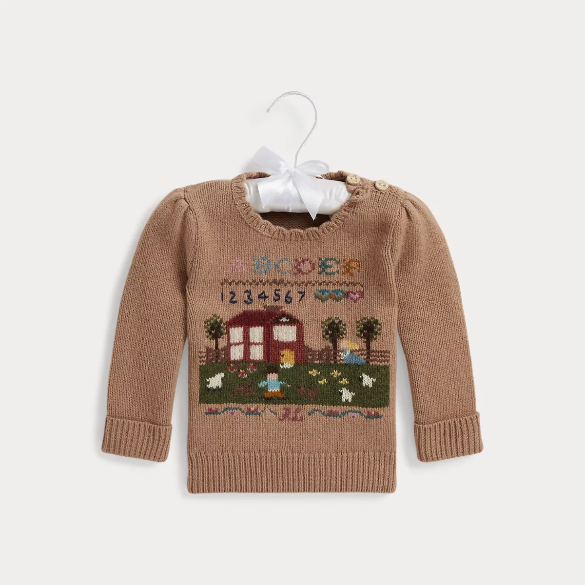 Intarsia-Knit Sampler Sweater by Ralph Lauren