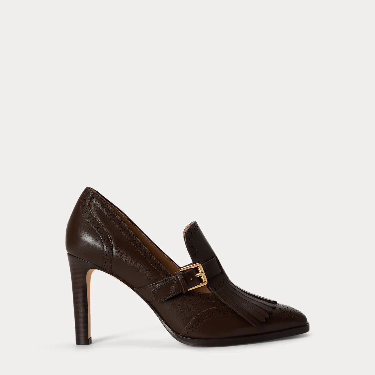 Colleen Perforated Calfskin Kiltie Pump