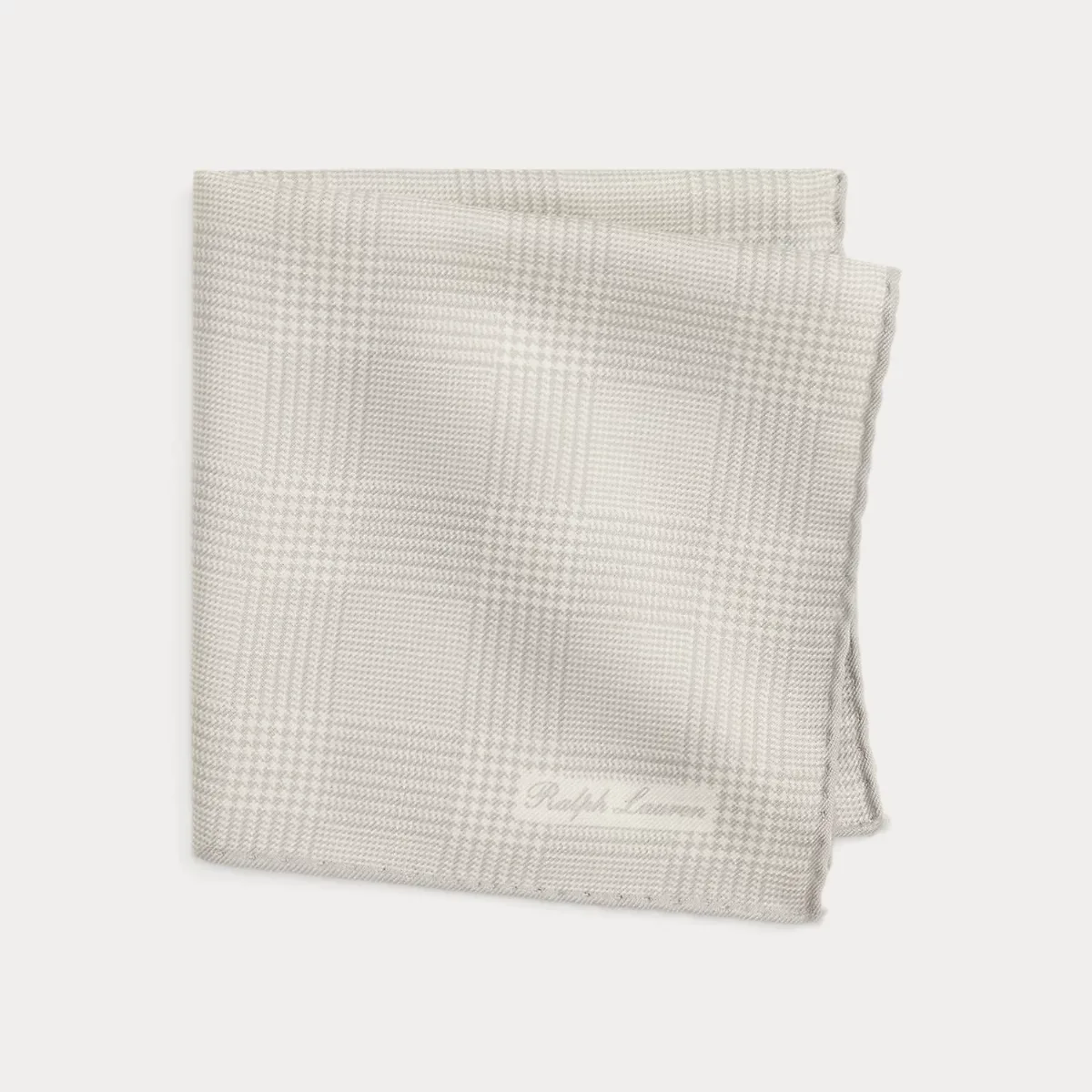 Plaid Cashmere-Silk Pocket Square