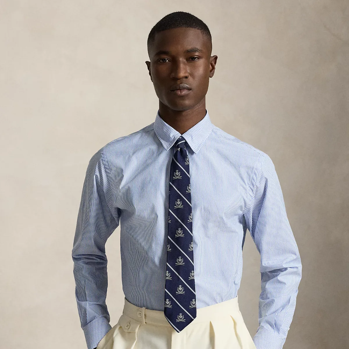Custom Fit Striped Poplin Shirt by Ralph Lauren