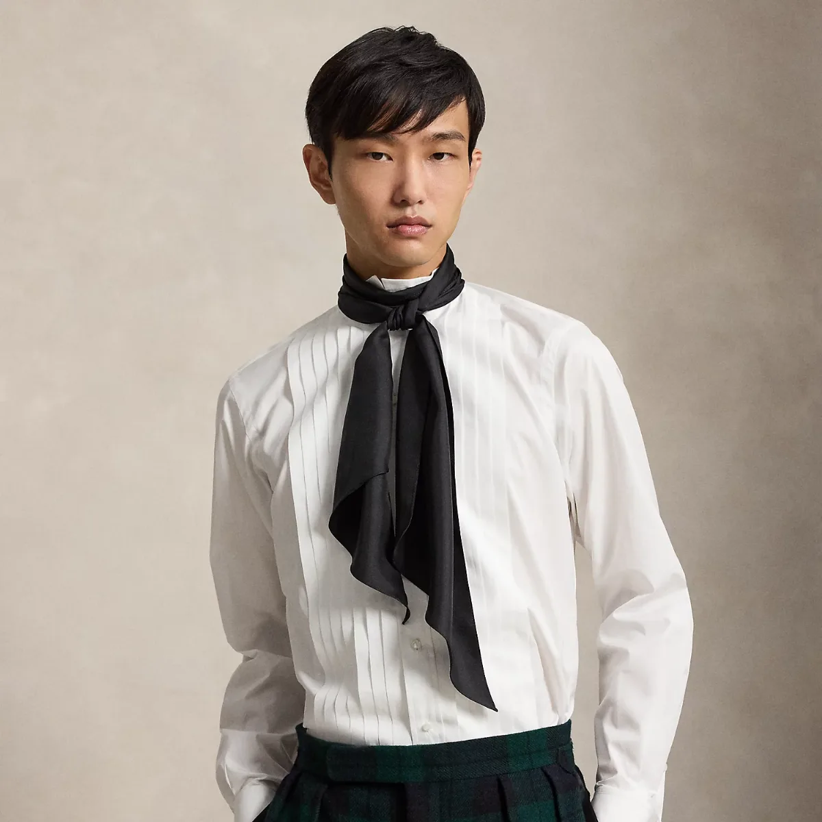 Classic Fit French Cuff Tuxedo Shirt by Ralph Lauren