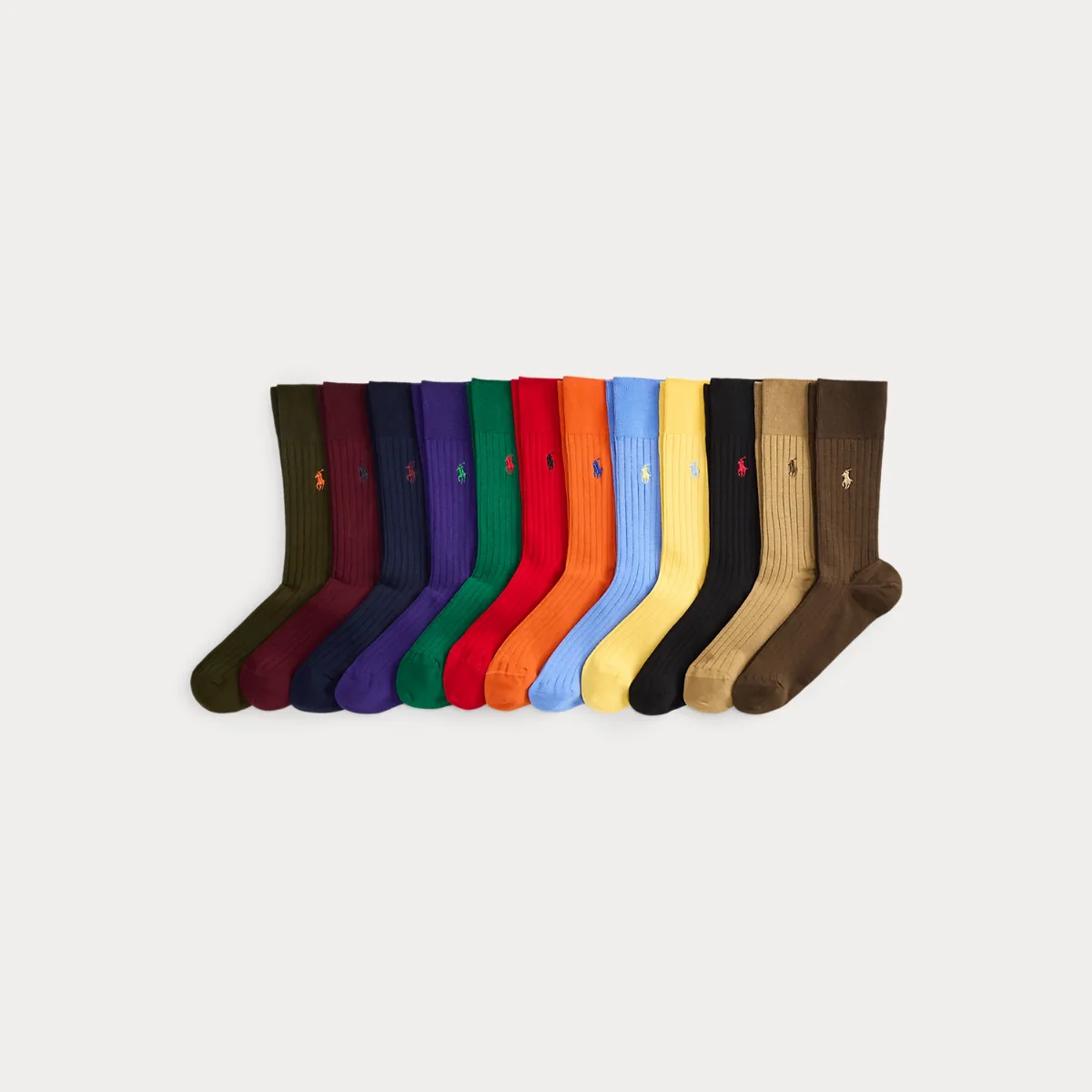 Ribbed Trouser Sock 12-Pack Gift Set by Ralph Lauren
