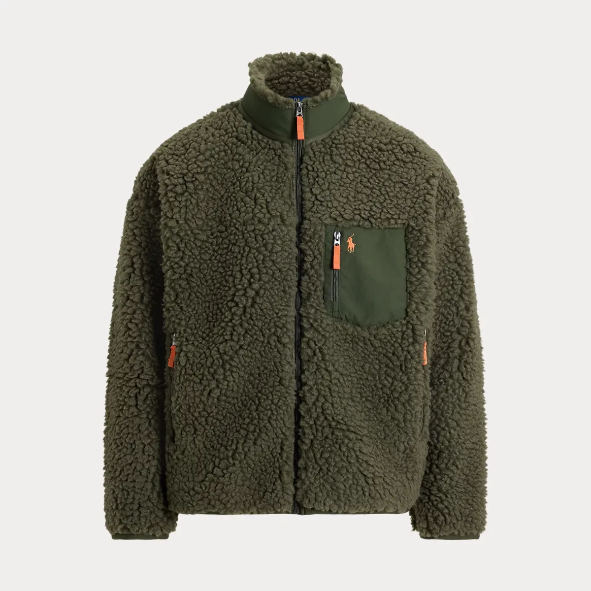 Relaxed Fit Pile Fleece Jacket