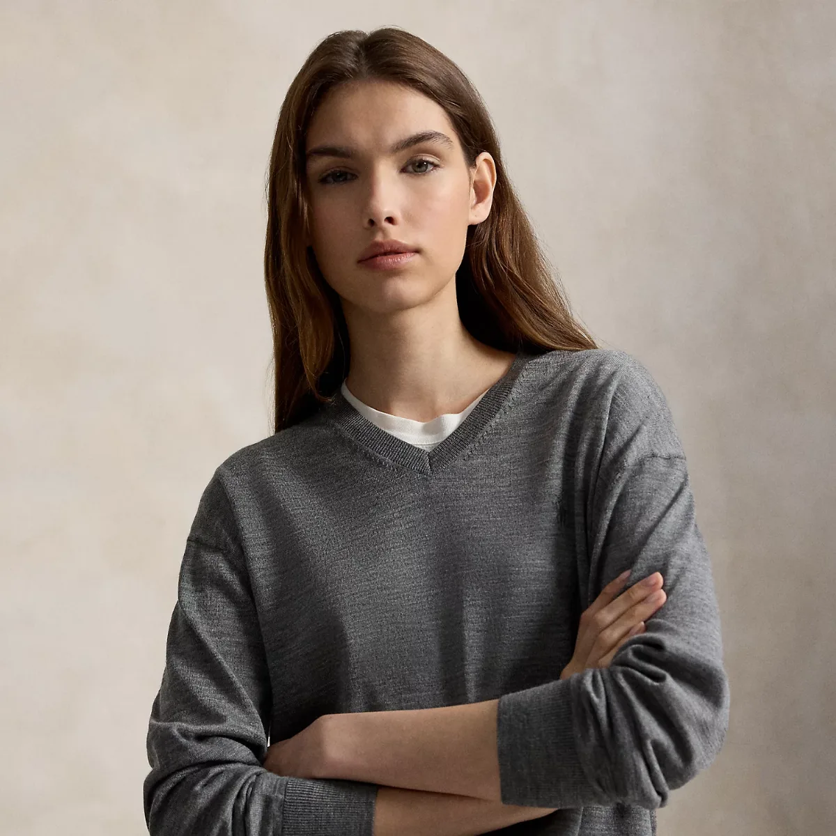 Wool V-Neck Sweater by Ralph Lauren