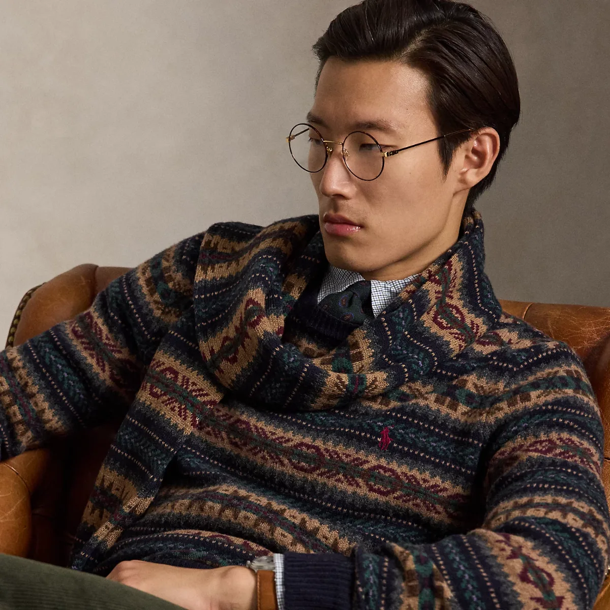 Fair Isle Wool Sweater by Ralph Lauren