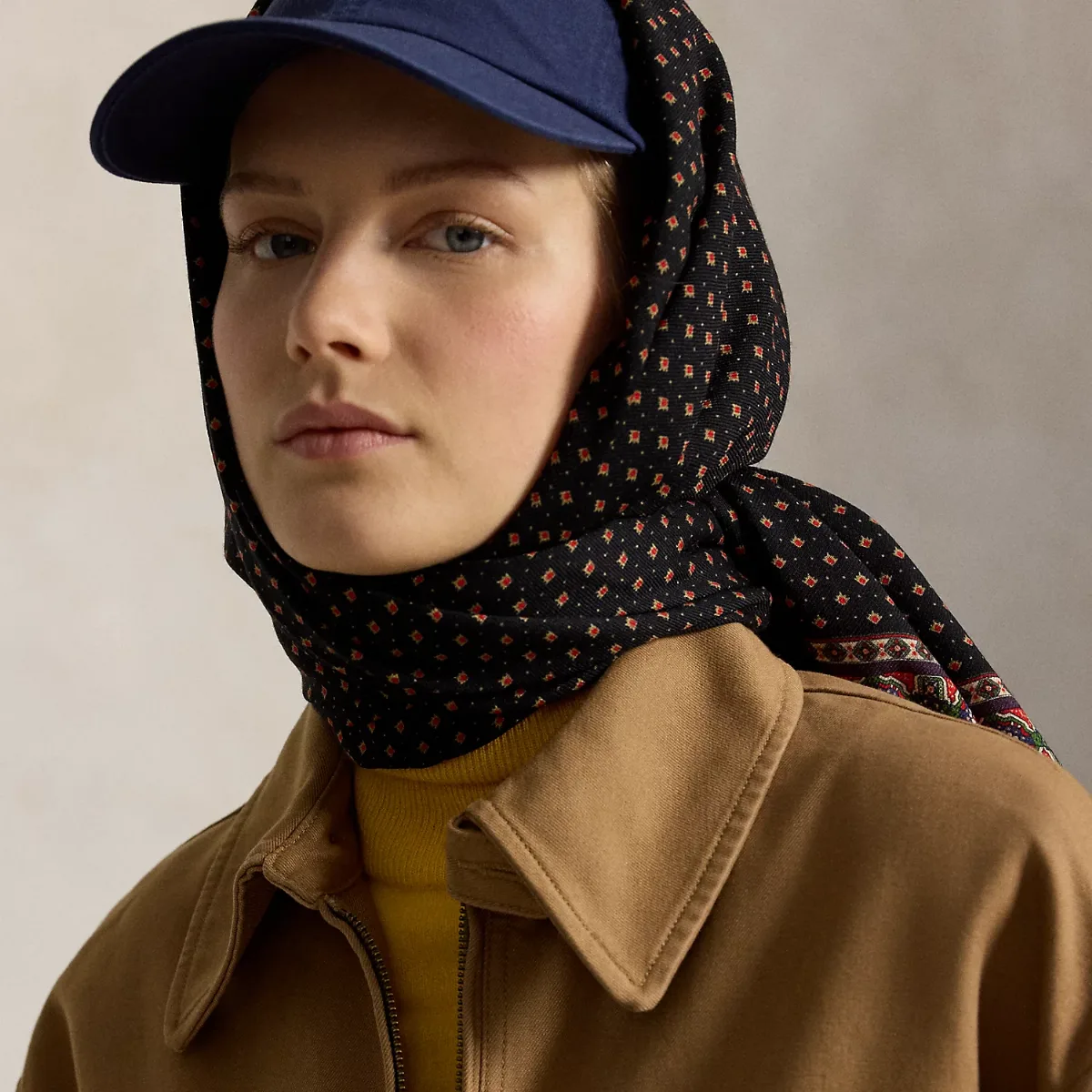 Foulard Wool Fringe Scarf by Ralph Lauren