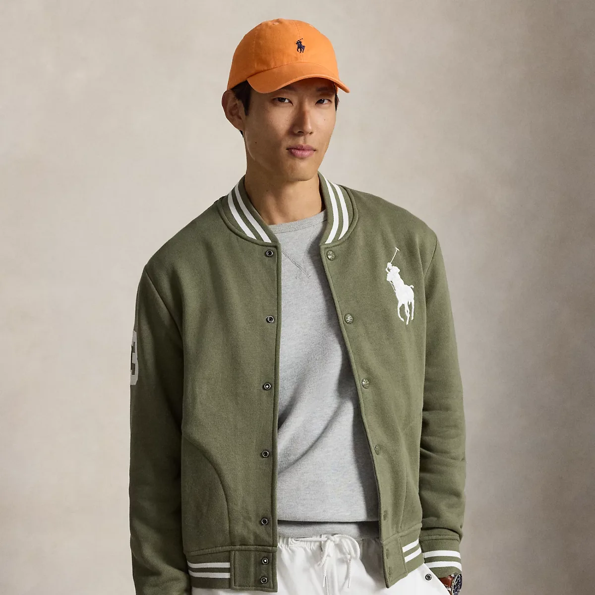 Big Pony Fleece Baseball Jacket by Ralph Lauren