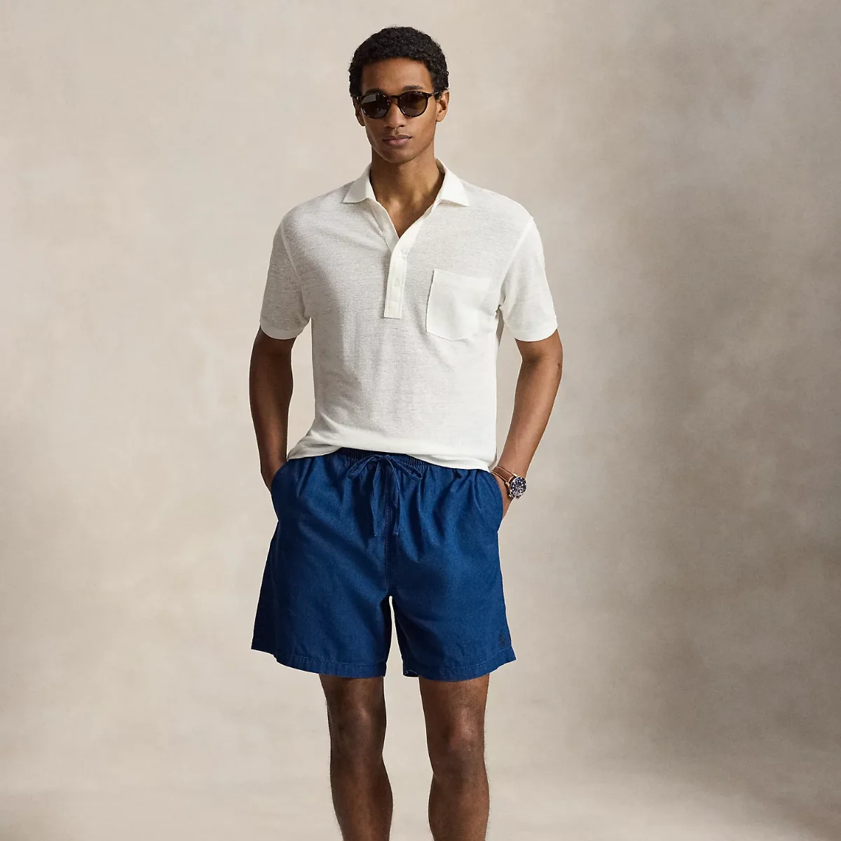 6.5-Inch Ellison Relaxed Chambray Short by Ralph Lauren