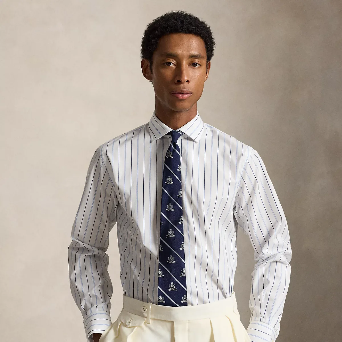 Custom Fit Striped Poplin Shirt by Ralph Lauren