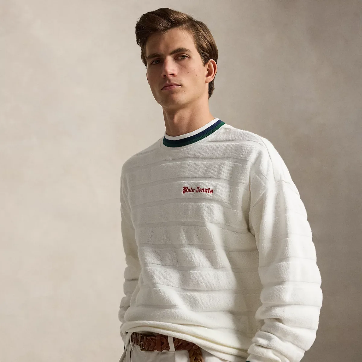 Relaxed Fit Textured Jacquard Pullover by Ralph Lauren