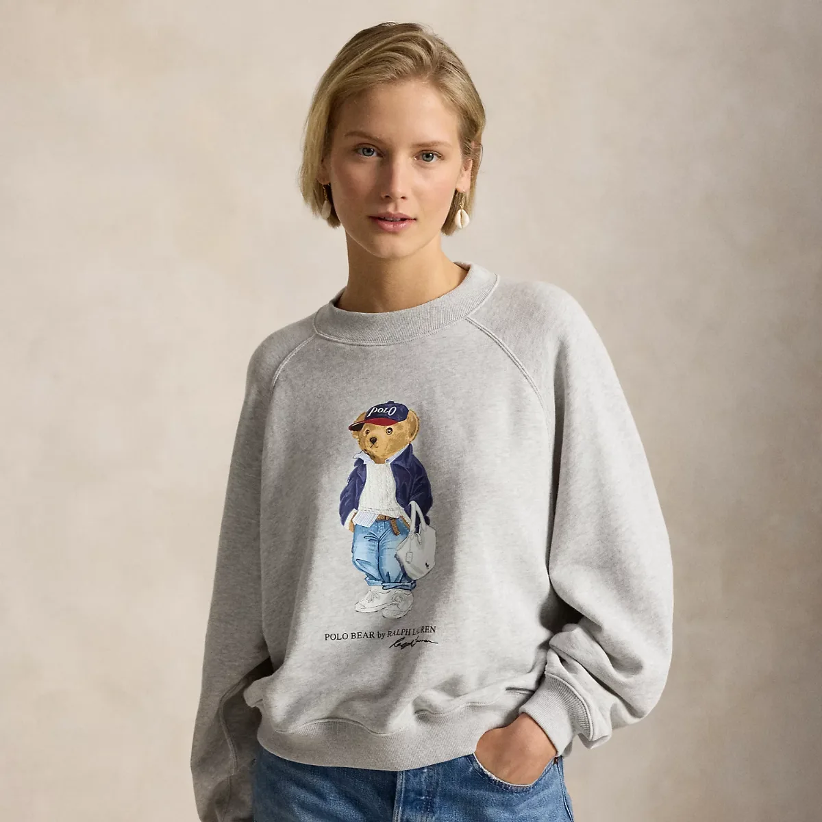 Polo Bear Lightweight Fleece Crewneck
