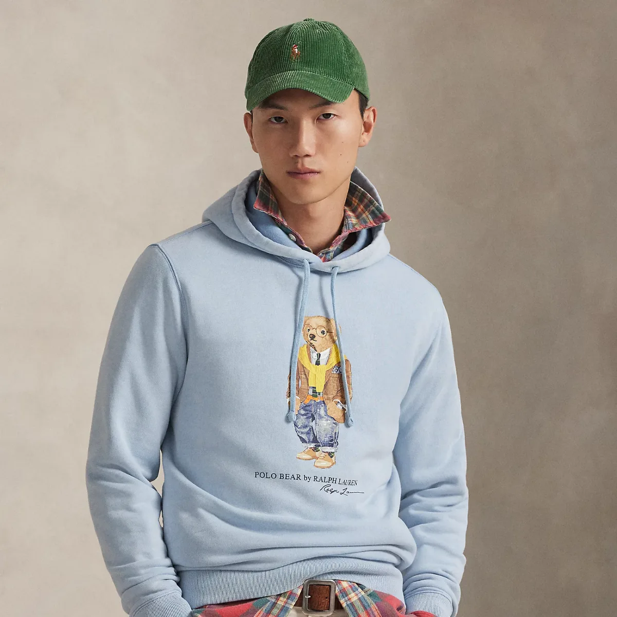 Polo Bear Garment-Dyed Fleece Hoodie