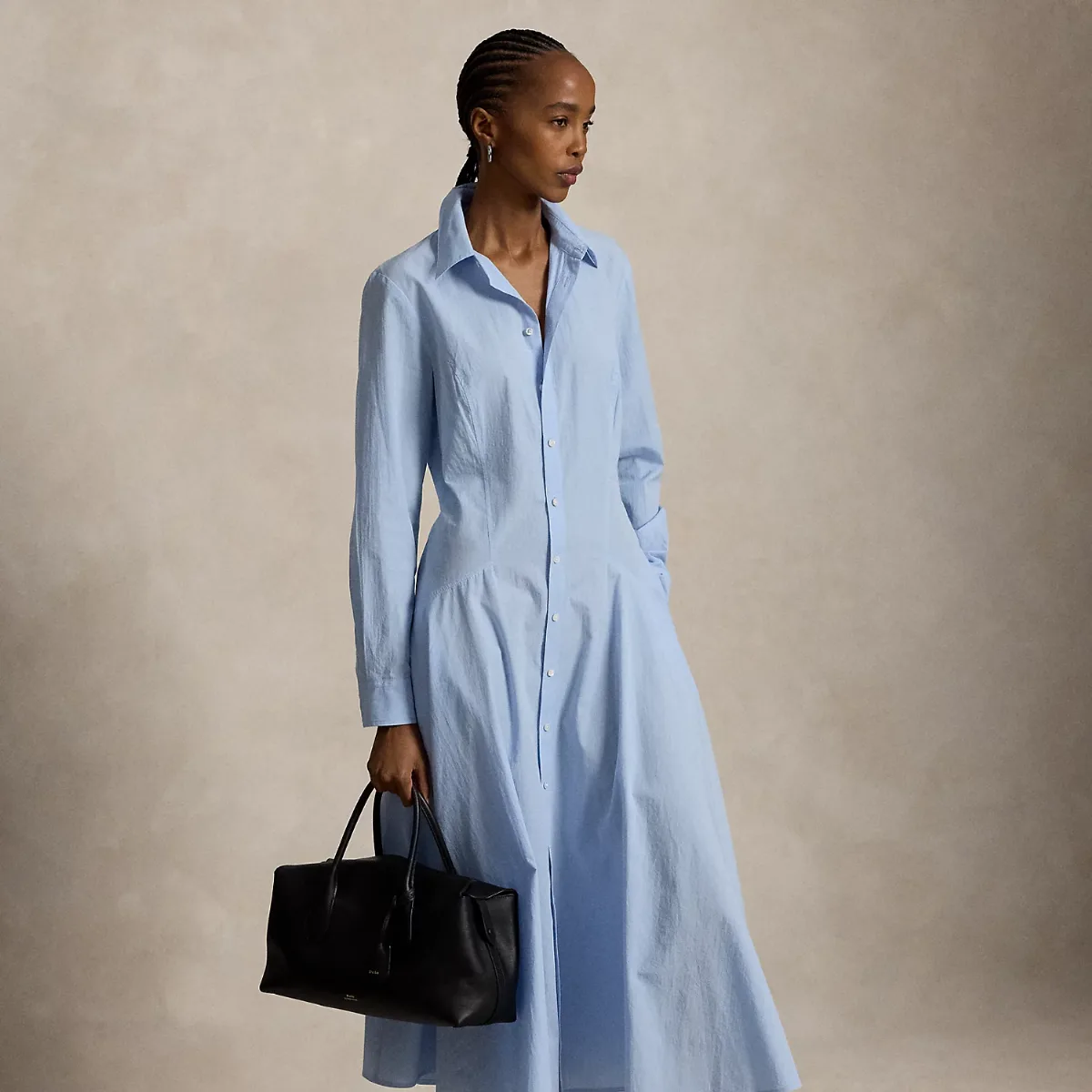 Cotton Paneled Shirtdress by Ralph Lauren