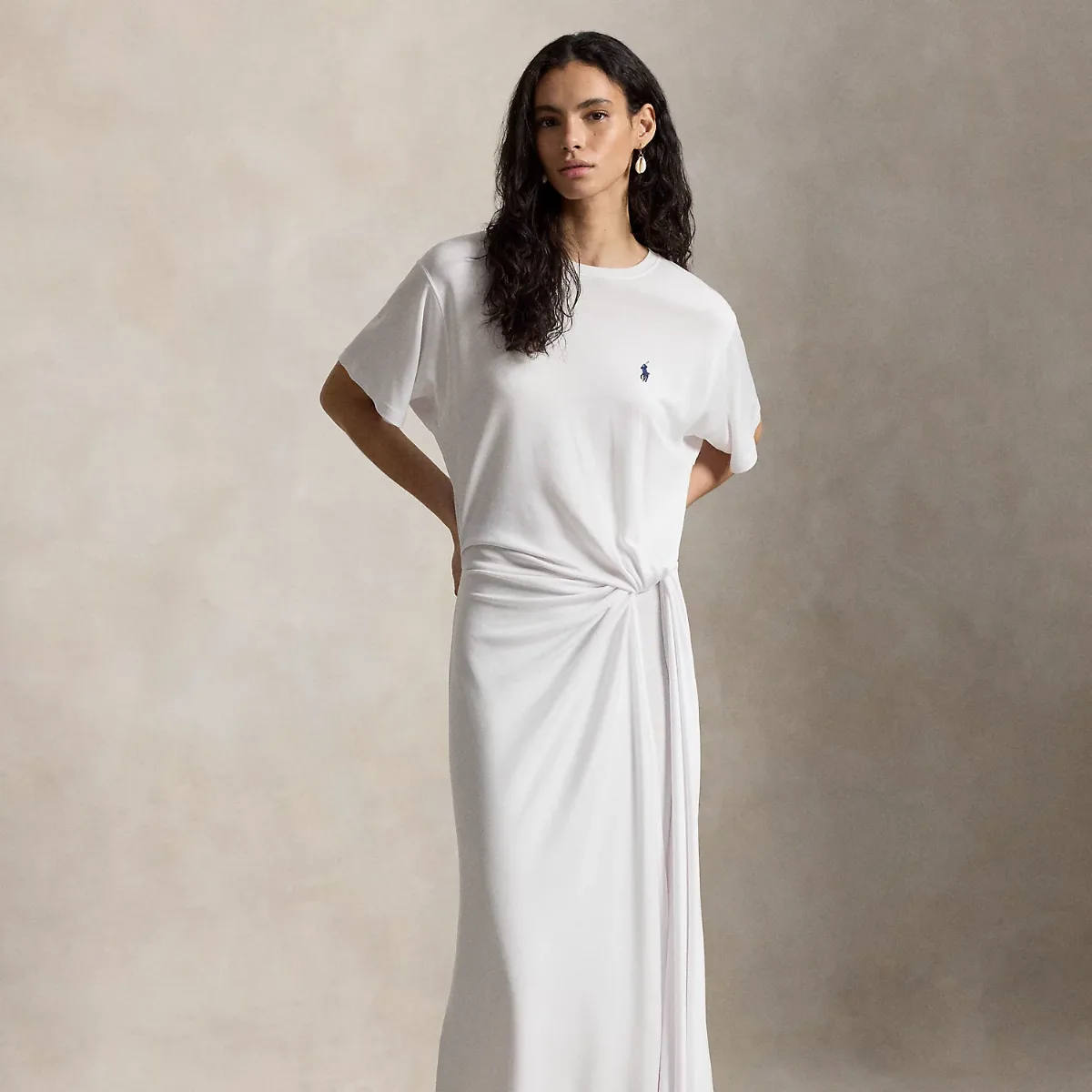 Twist-Detail Tee Dress by Ralph Lauren