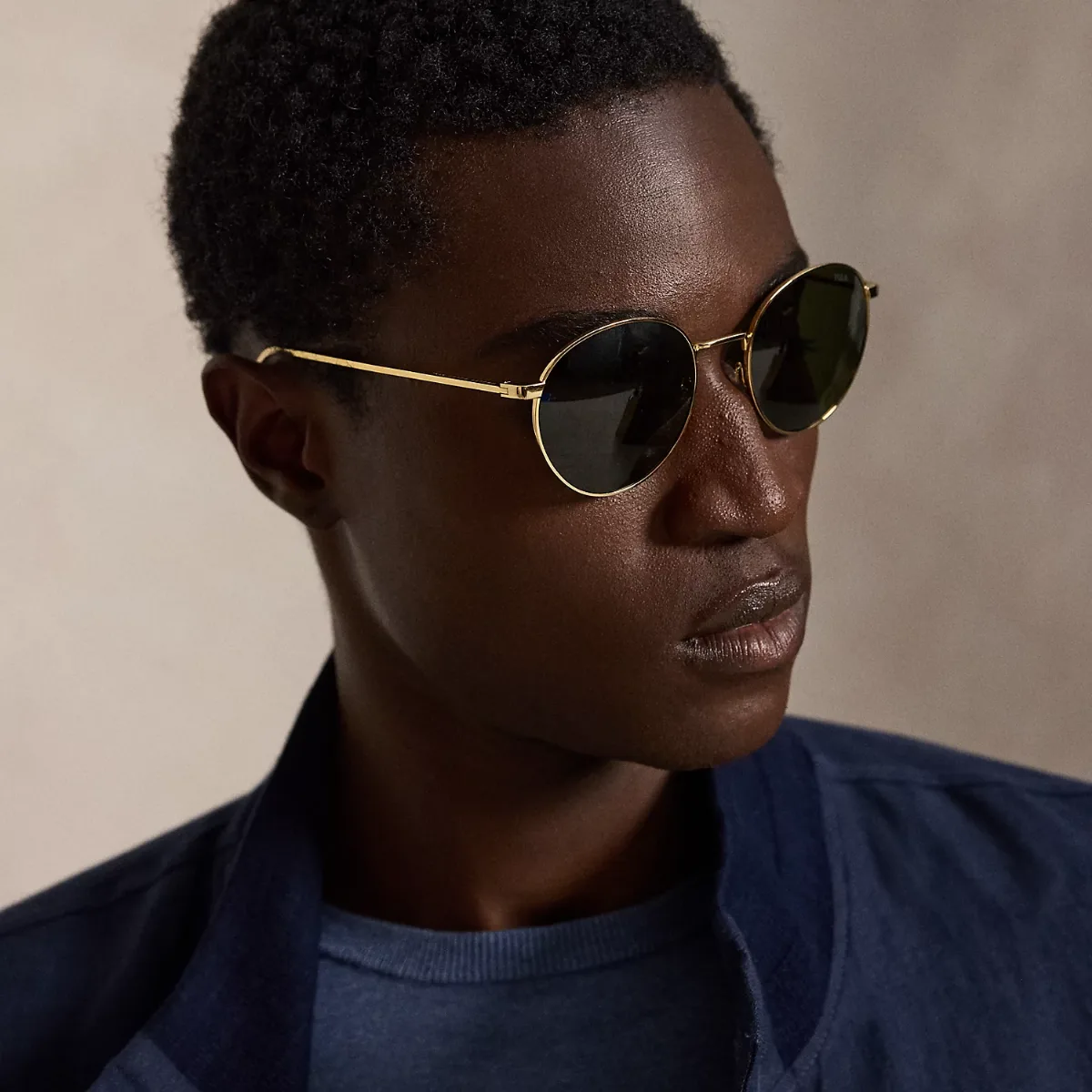 Heritage Rowing-Stripe Round Sunglasses