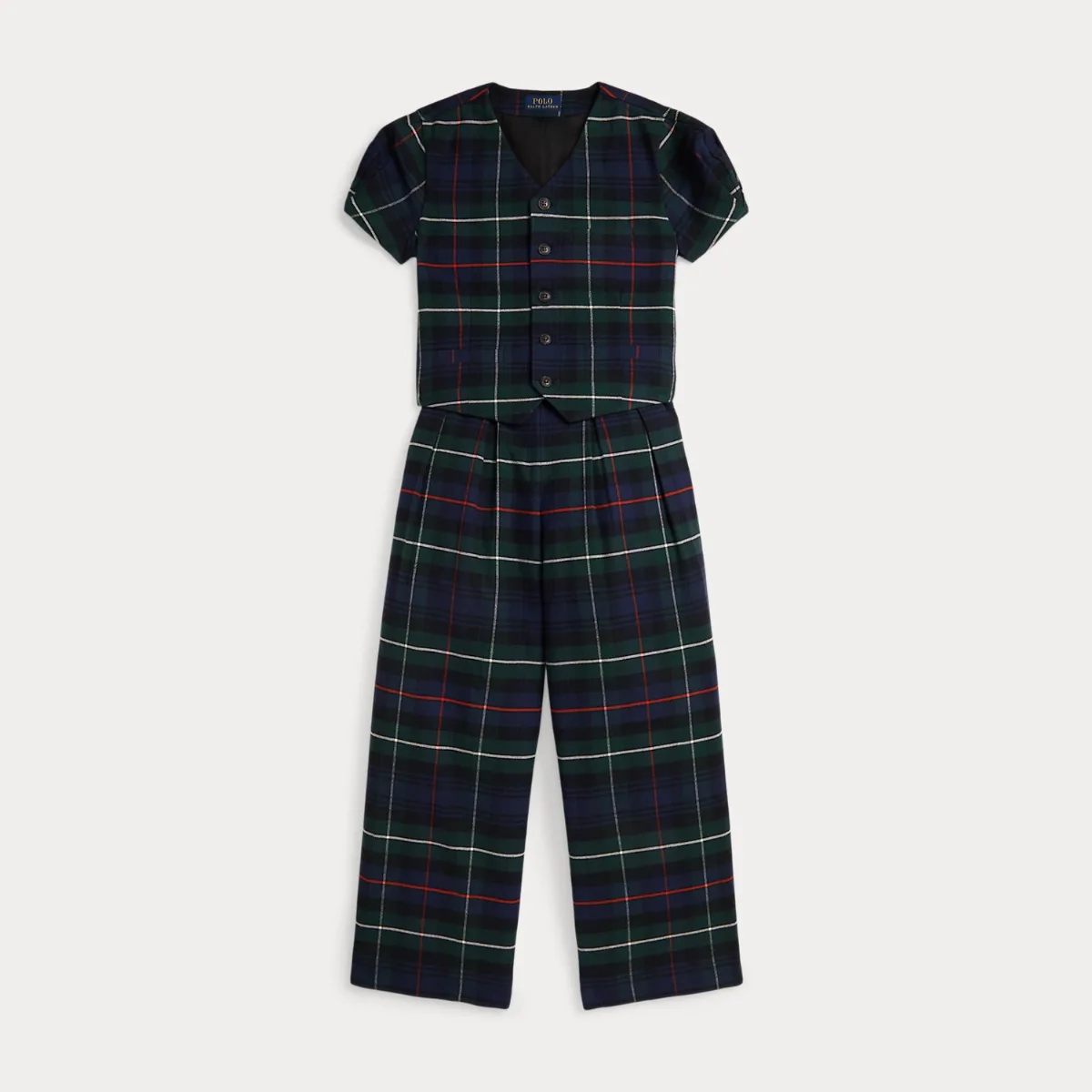 Cotton Top & Wide-Leg Pant by Ralph Lauren