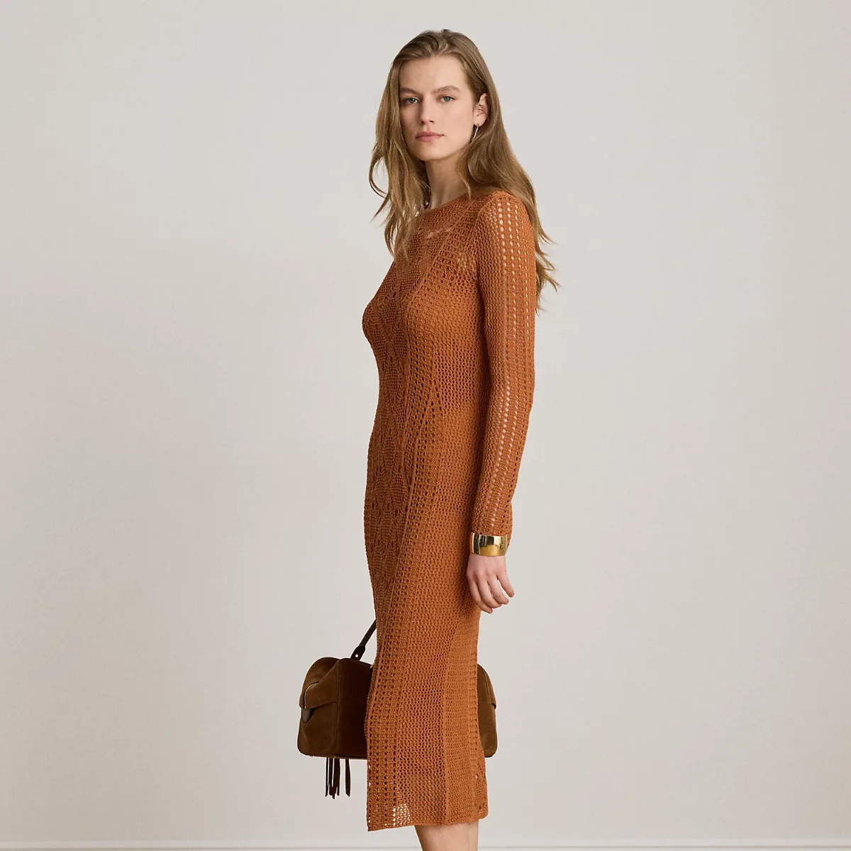Pointelle-Knit Sheath Dress by Ralph Lauren