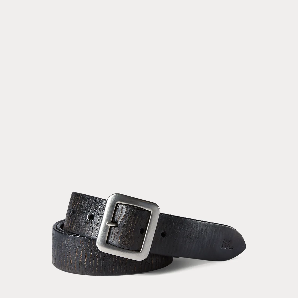Hand-Burnished Leather Belt by Ralph Lauren
