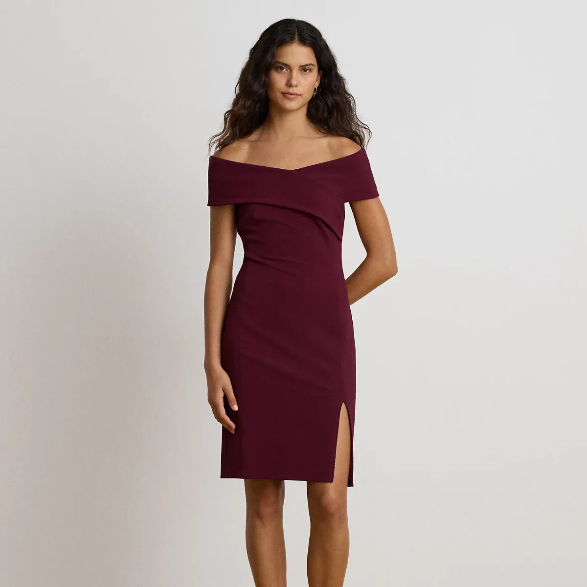 Faille Off-the-Shoulder Cocktail Dress by Ralph Lauren