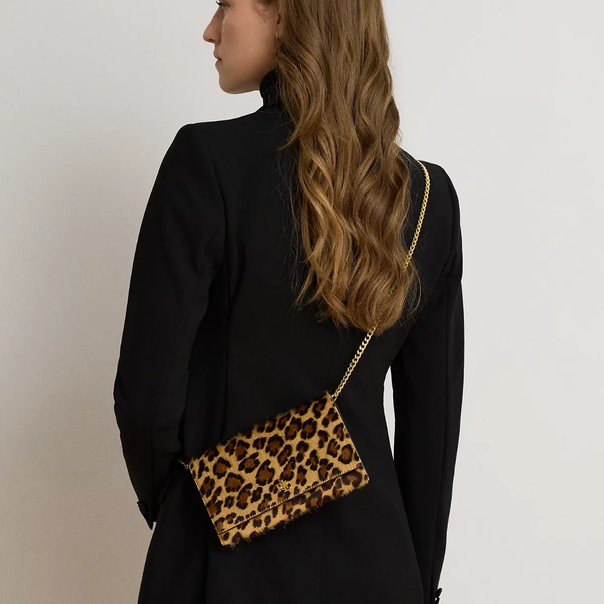 Print Haircalf Medium Adair II Crossbody by Ralph Lauren