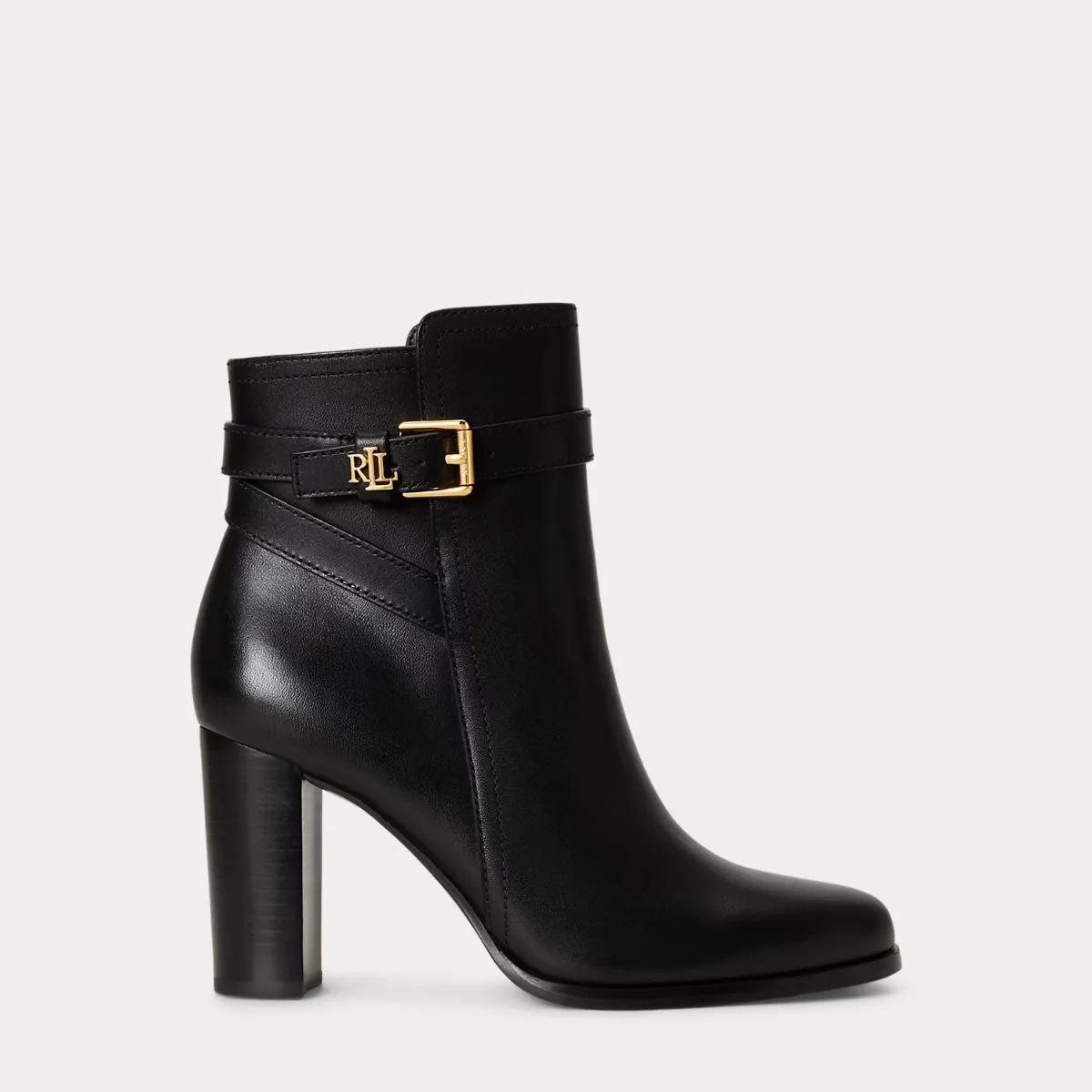 Brooke II Calfskin Bootie Heel by Ralph Lauren
