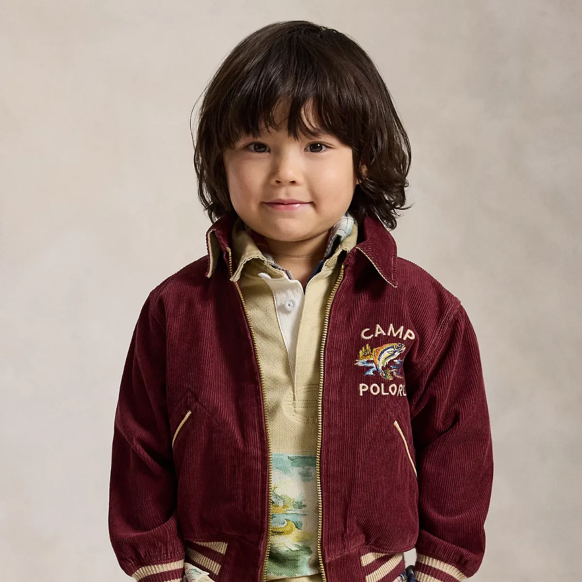Corduroy Graphic Track Jacket by Ralph Lauren