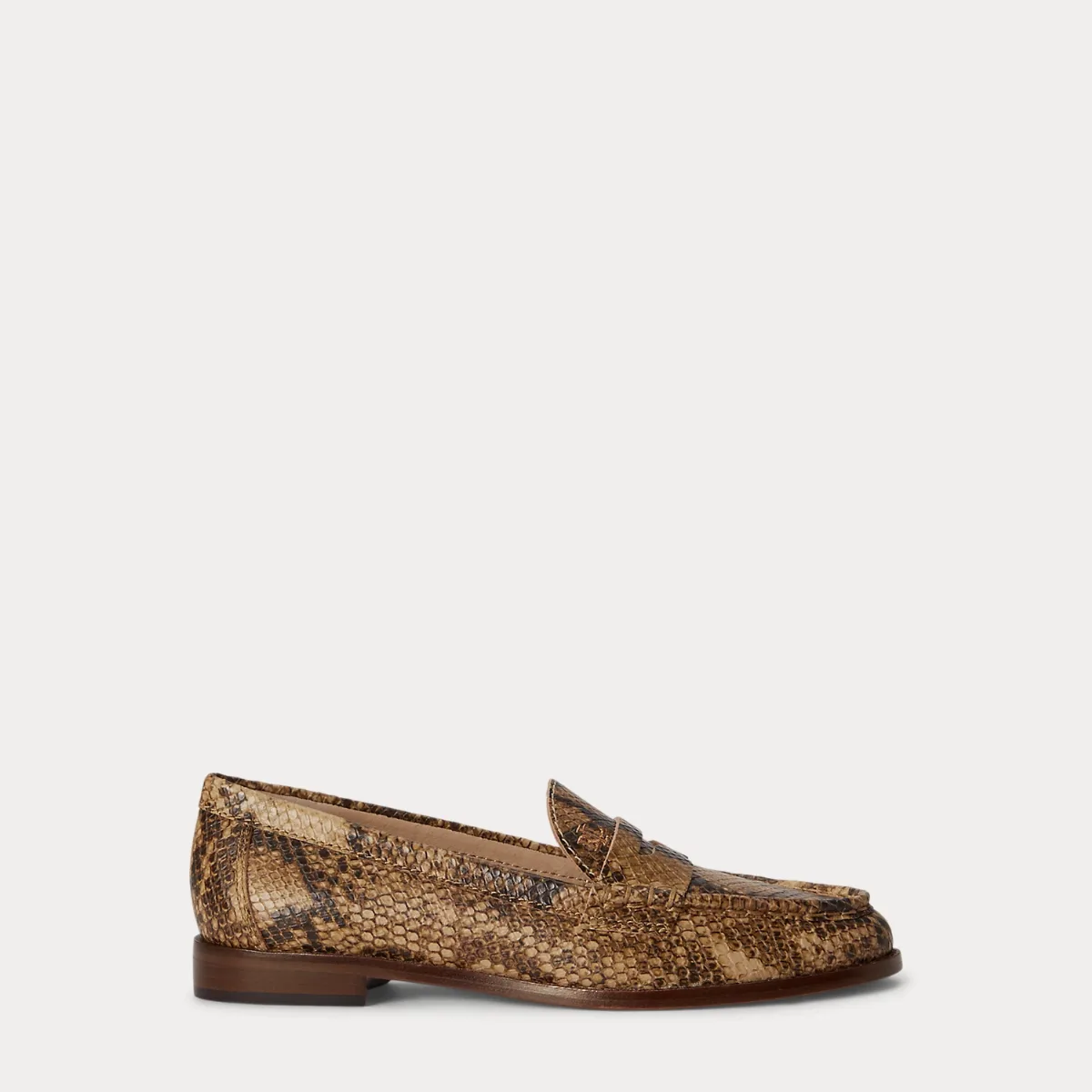 Wynnie Python-Embossed Leather Loafer by Ralph Lauren