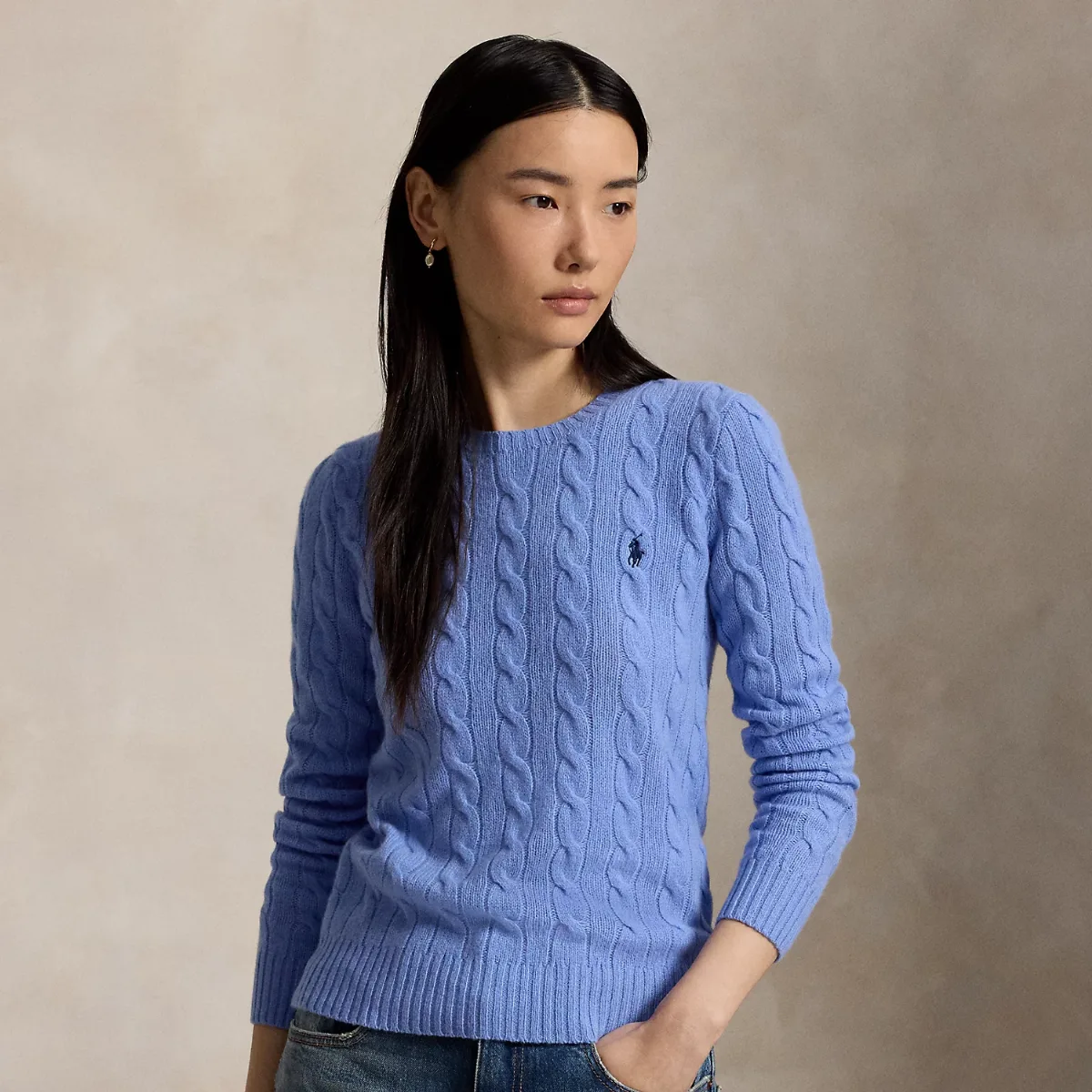 Cable-Knit Wool-Cashmere Sweater by Ralph Lauren