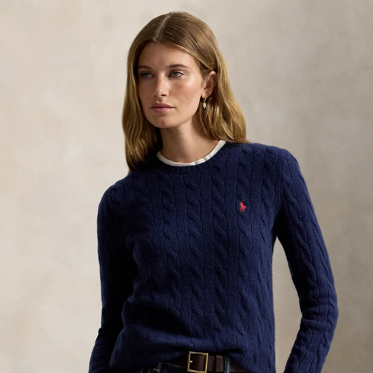 Cable-Knit Wool-Cashmere Sweater by Ralph Lauren