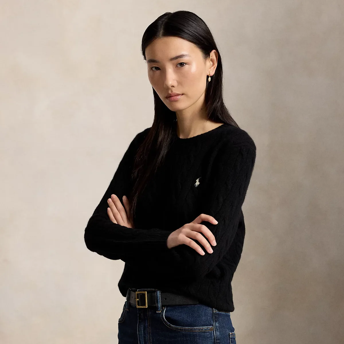 Cable-Knit Wool-Cashmere Sweater by Ralph Lauren