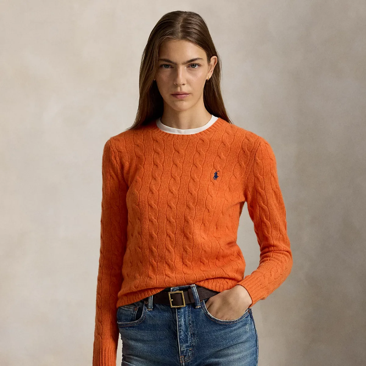 Cable-Knit Wool-Cashmere Sweater by Ralph Lauren