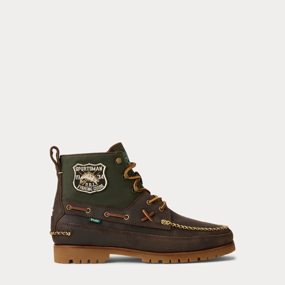 Ranger Mid Suede & Twill Boot by Ralph Lauren