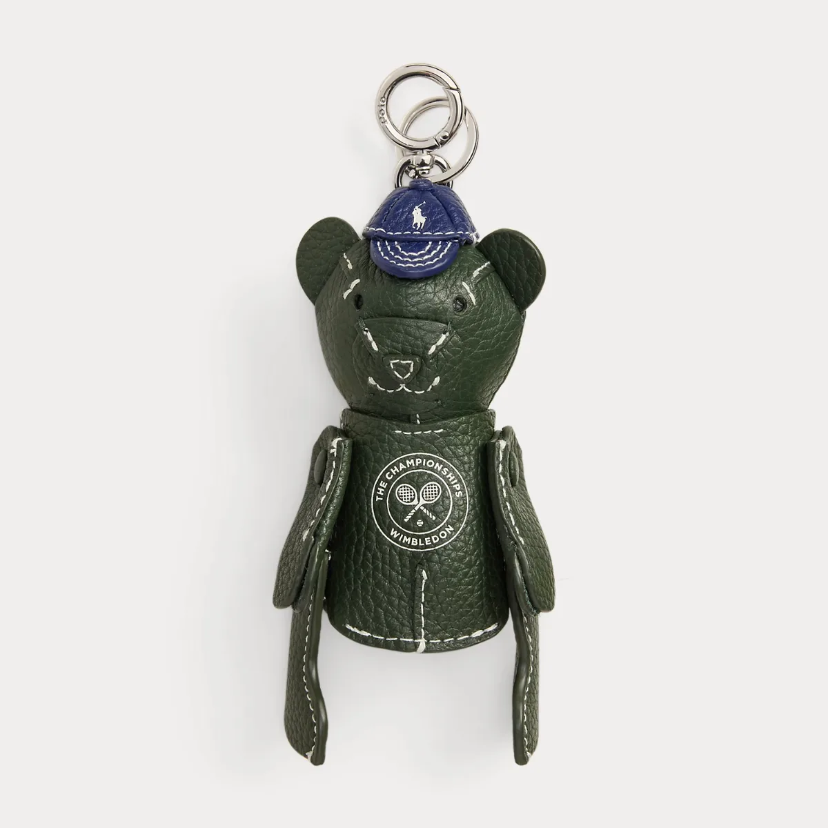 Wimbledon Polo Bear Leather Bag Charm by Ralph Lauren