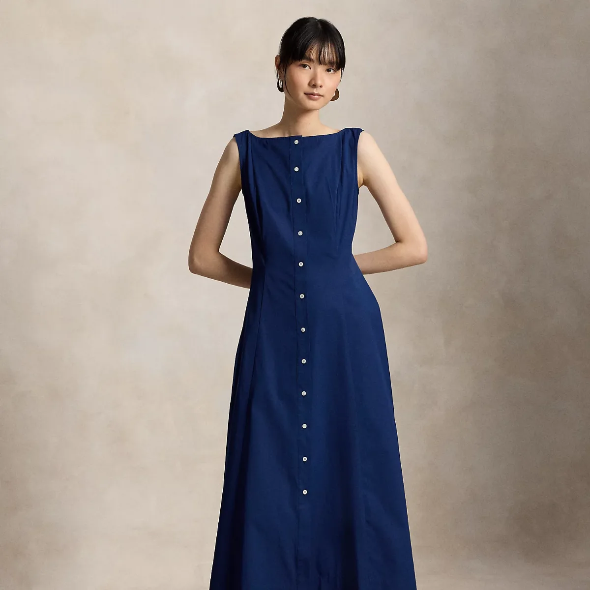 Paneled Cotton Dress by Ralph Lauren