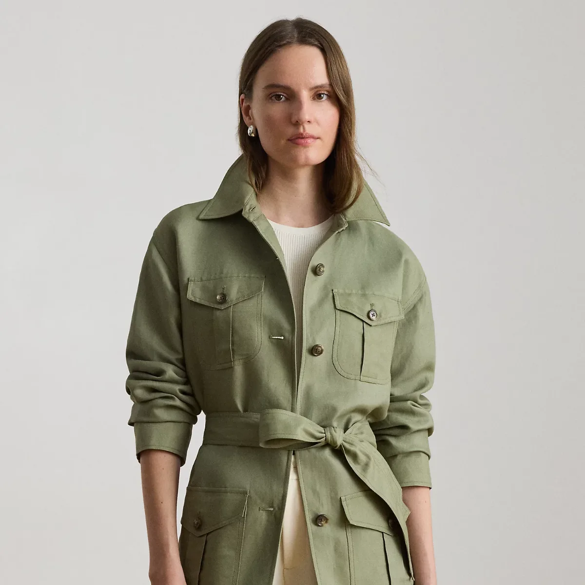 Linen-Blend Twill Field Jacket by Ralph Lauren