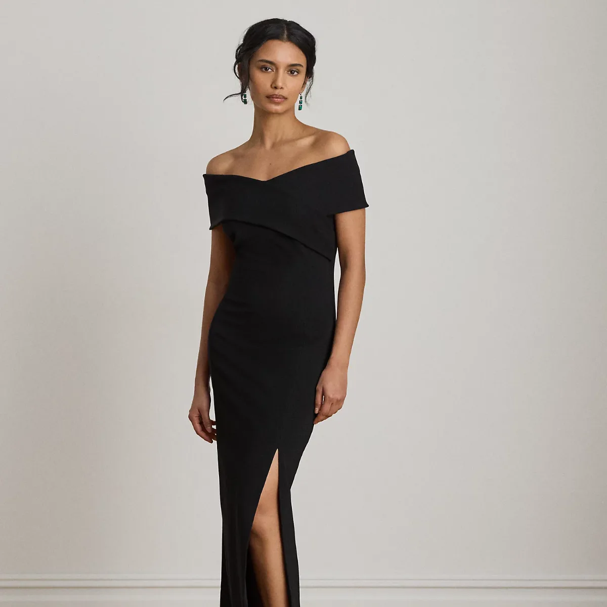 Faille Off-the-Shoulder Gown by Ralph Lauren